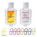 1 Oz. Flat Hand Sanitizer Bottle